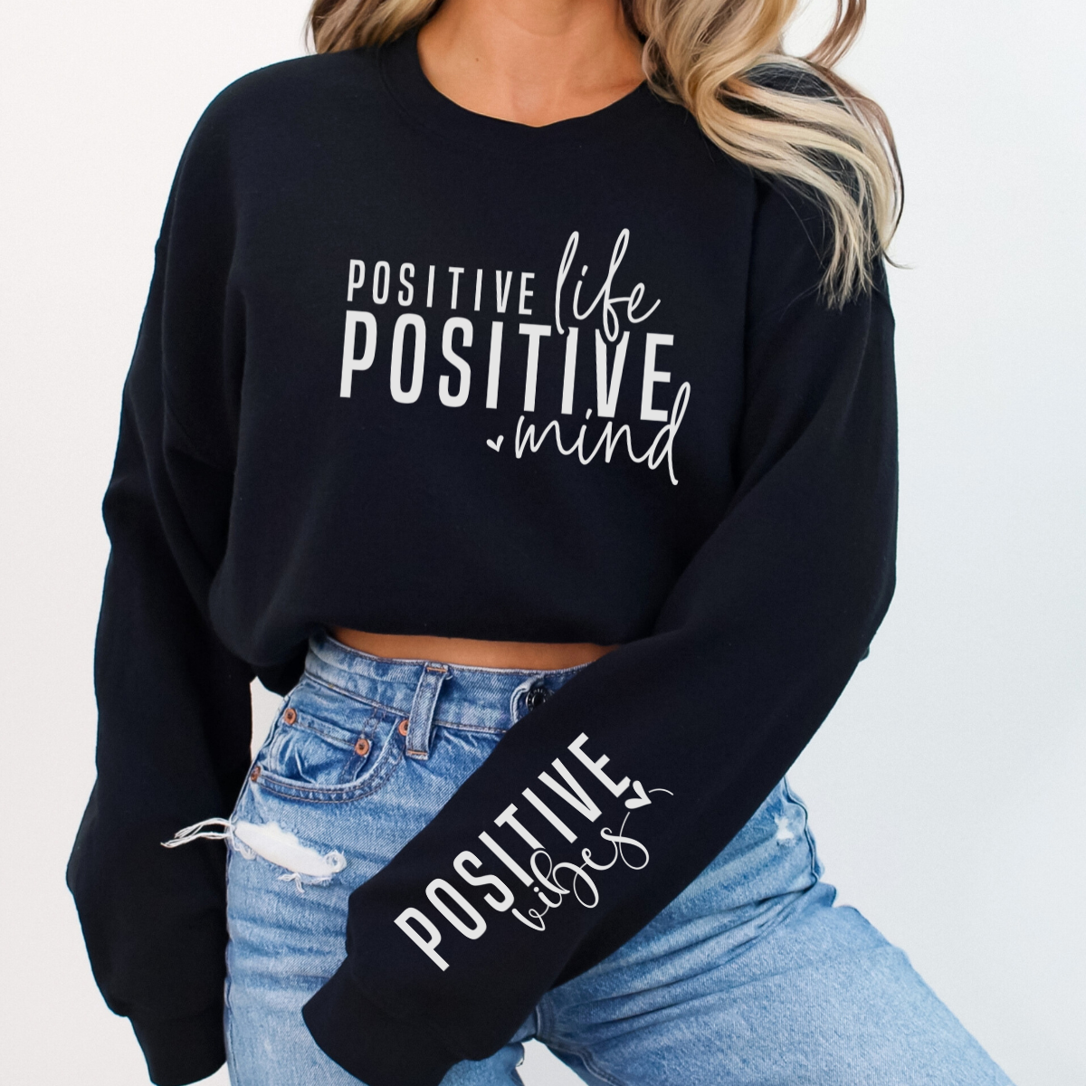 Positive Life Sleeve DTF Transfer