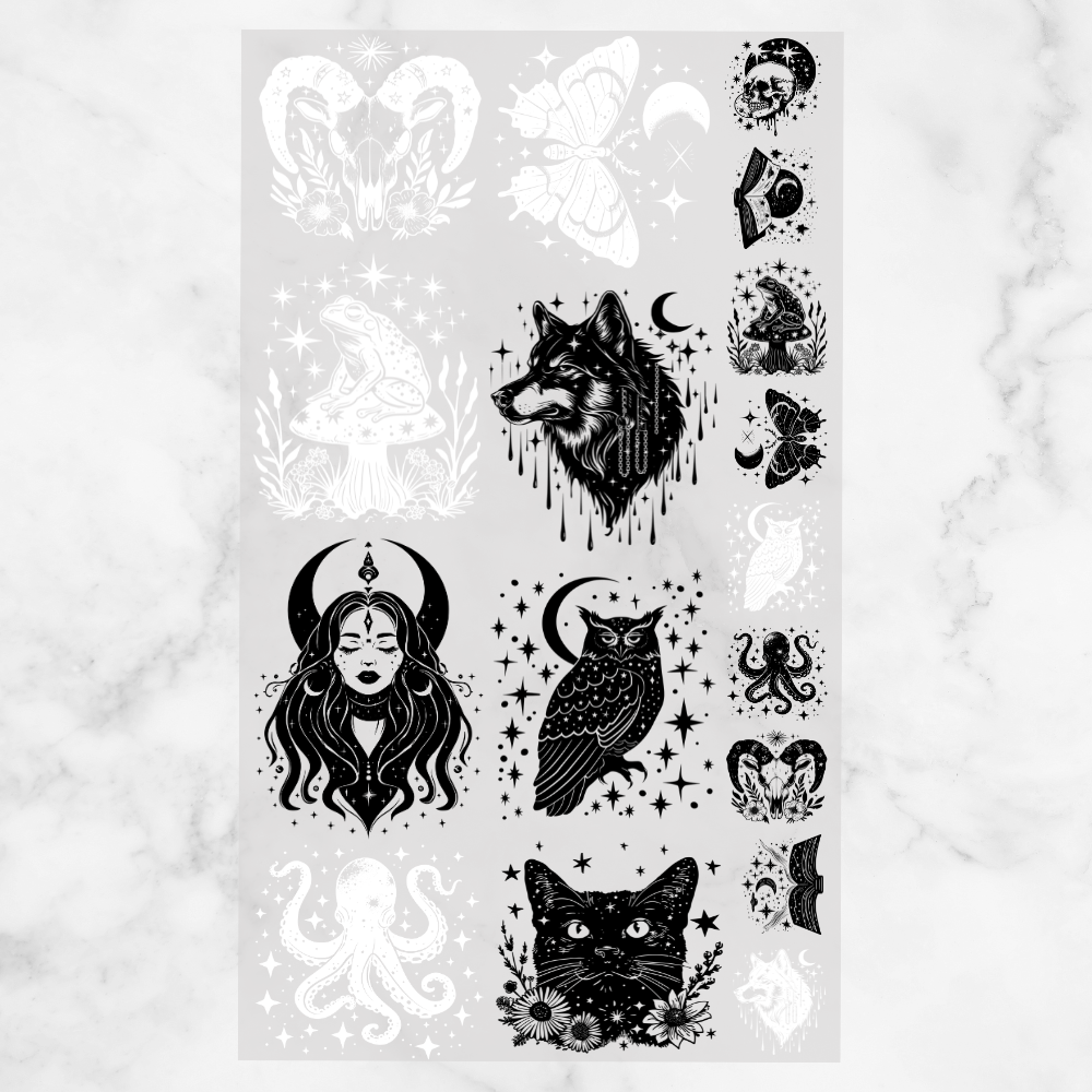 Celestial Animal DTF Metre Themed Sheet