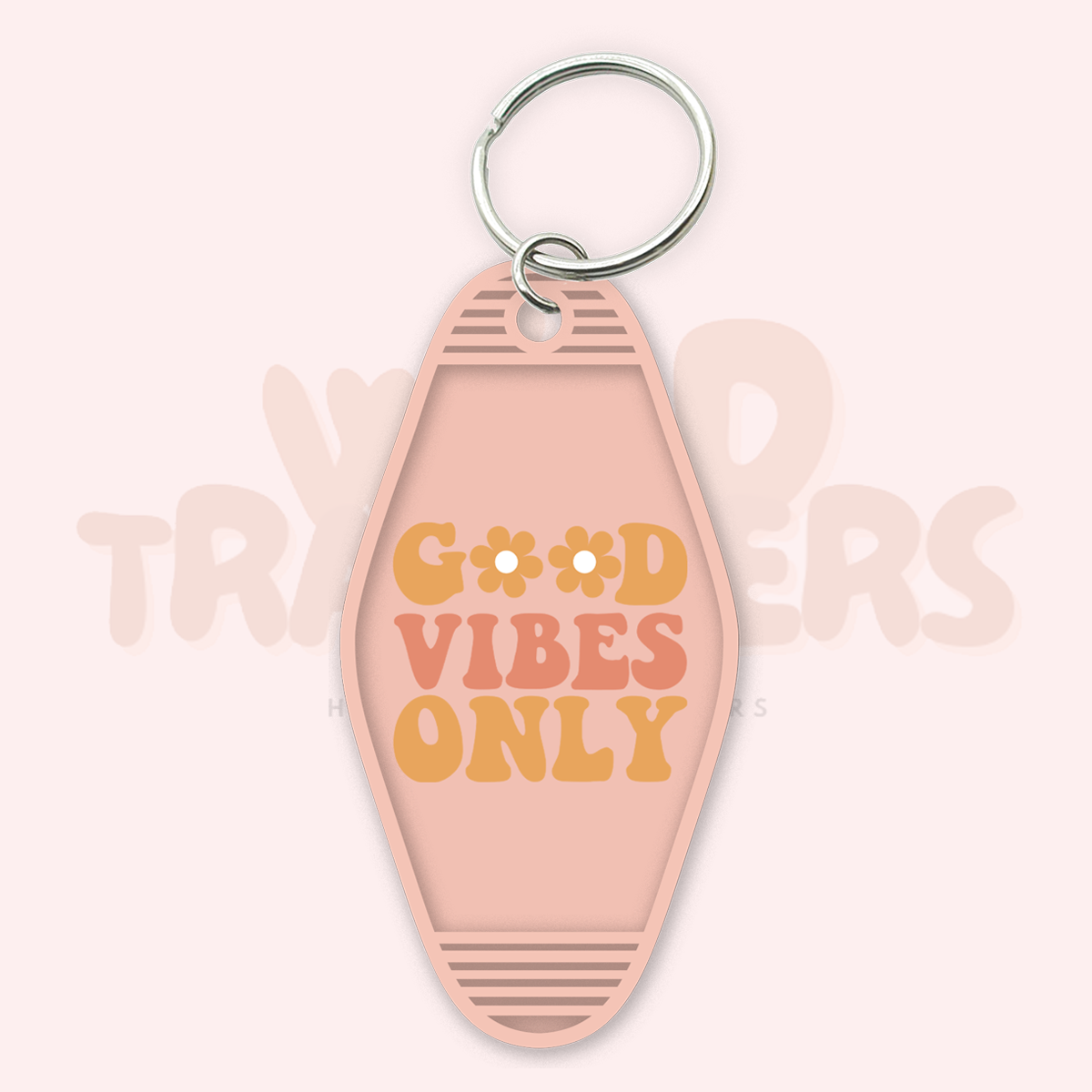 Good Vibes Only UV DTF Motel Keychain Transfer Wild Transfers