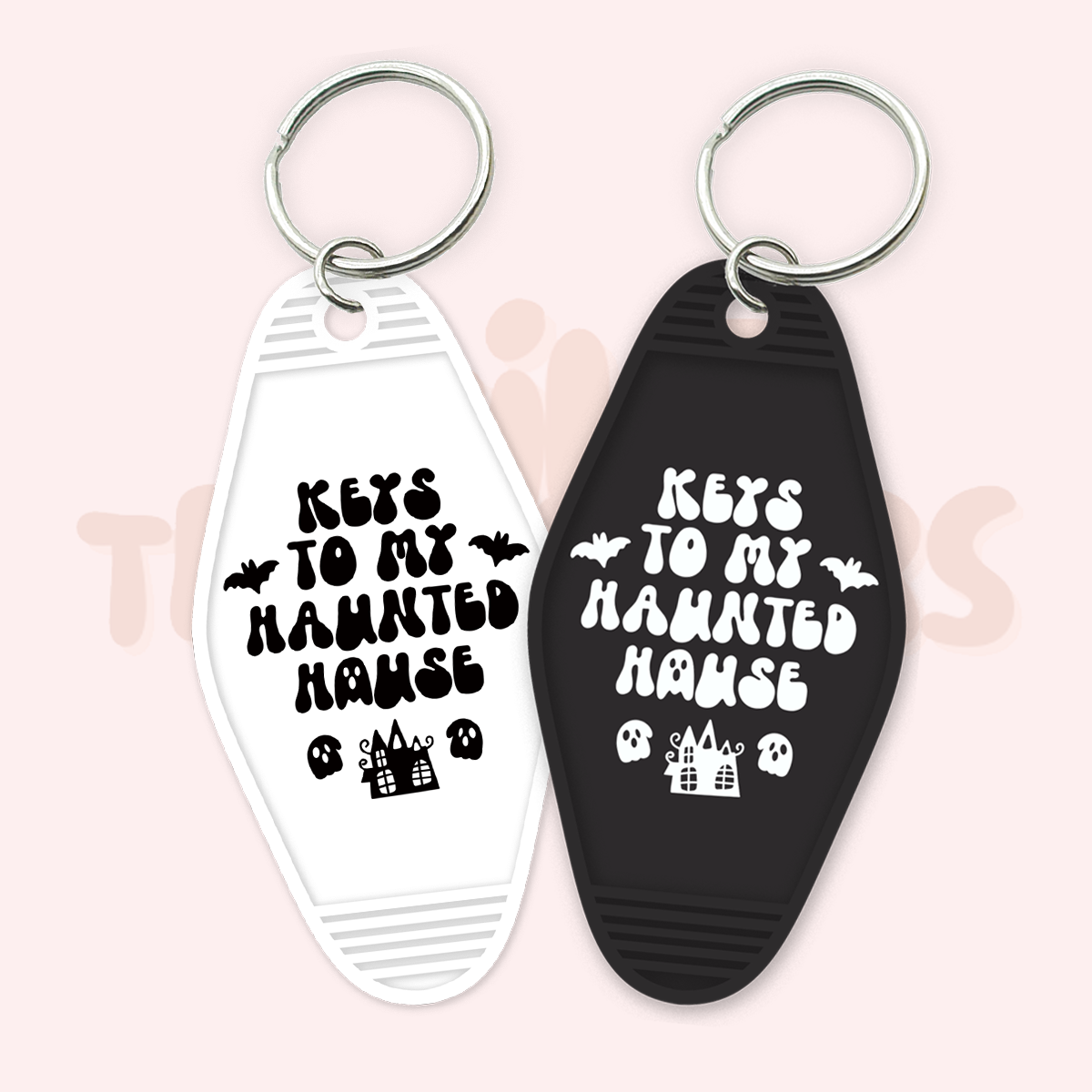 Keys to my Haunted House UV DTF Motel Keychain Transfer Wild Transfers