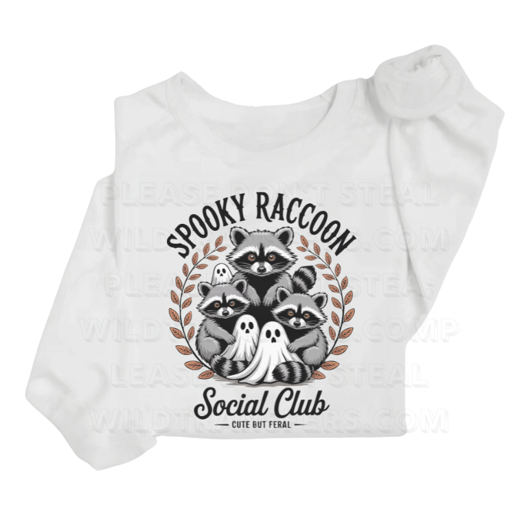 Spooky Racoon Social Club DTF Transfer