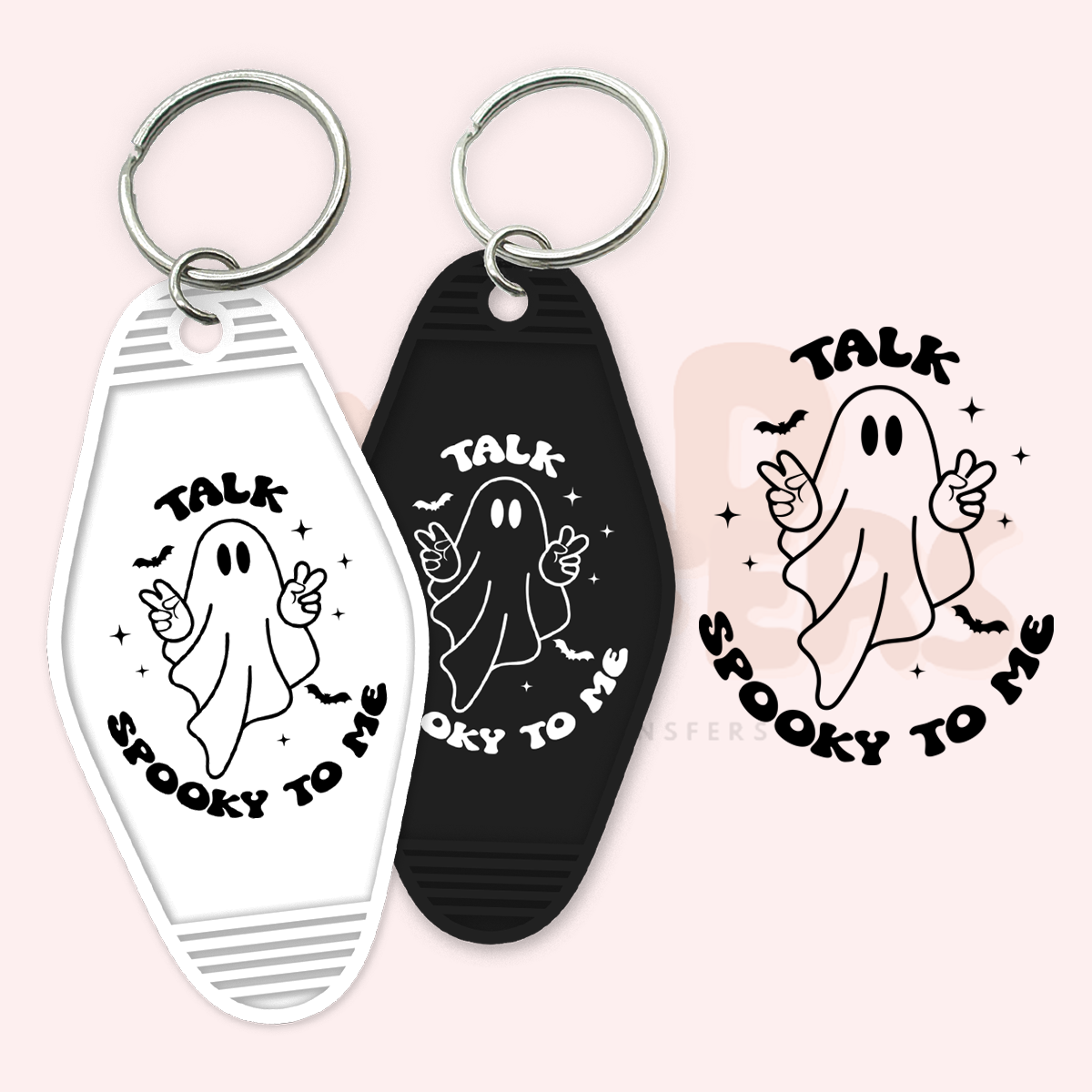 Talk Spooky to Me UV DTF Motel Keychain Transfer Wild Transfers