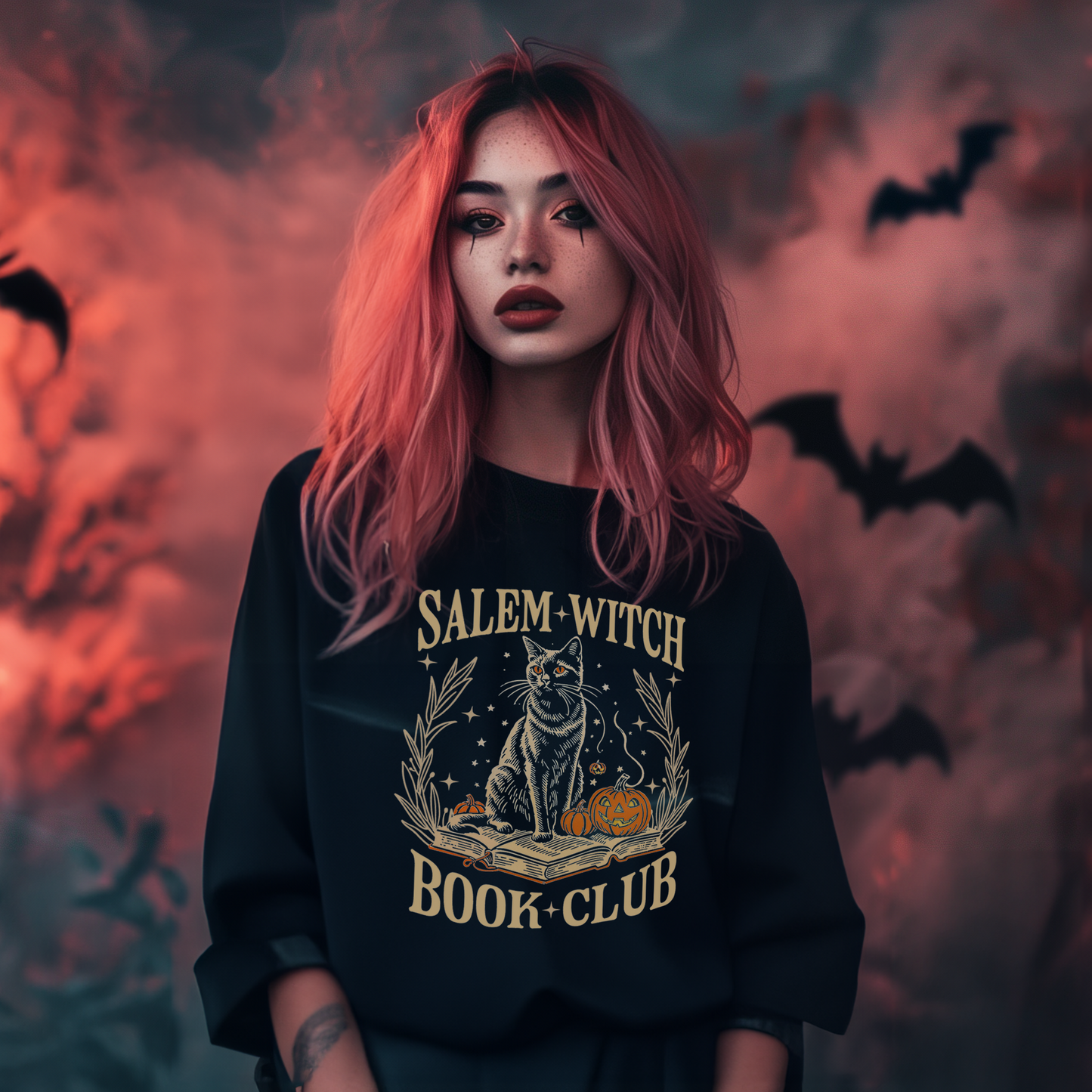 Salem Witch Book Club DTF Transfer