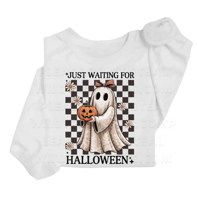Just Waiting for Halloween DTF Transfer