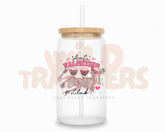 Anti Valentines Club UV DTF Single Transfer