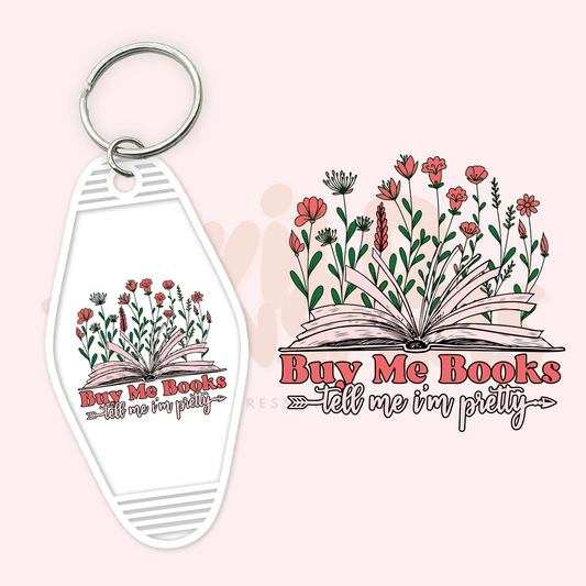 Buy me Books UV DTF Motel Keychain Transfer Wild Transfers