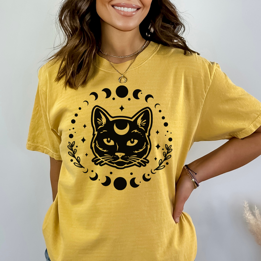 Crescent Cat Boho DTF Transfer Wild Transfers