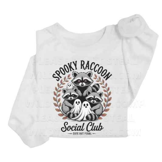Spooky Racoon Social Club DTF Transfer