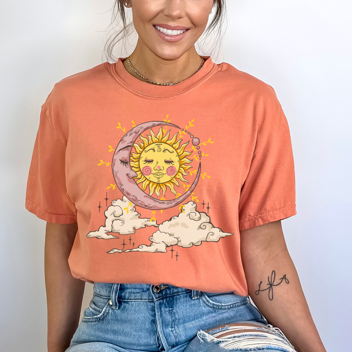 Sun and Moon Boho DTF Transfer Wild Transfers
