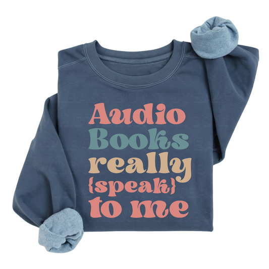 Audio Books Really Speak to Me DTF Transfer