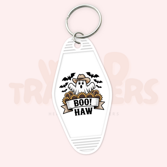 Boo Haw UV DTF Motel Keychain Transfer