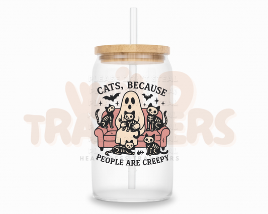 Cats Because People Are Creepy UV DTF Single Transfer