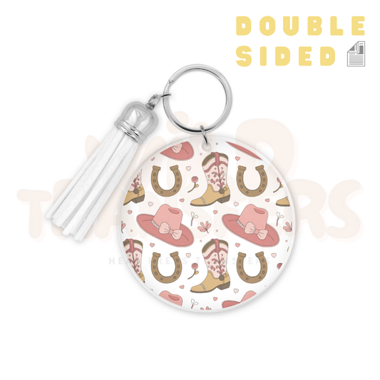 [Double Sided] Cowgirl Circle UV DTF Transfer