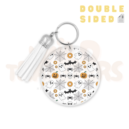 [Double Sided] Halloween Friends Circle UV DTF Transfer