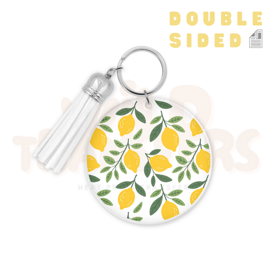 [Double Sided] Lemons Circle UV DTF Transfer