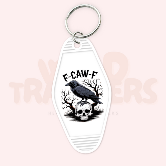 F-Caw-F UV DTF Motel Keychain Transfer
