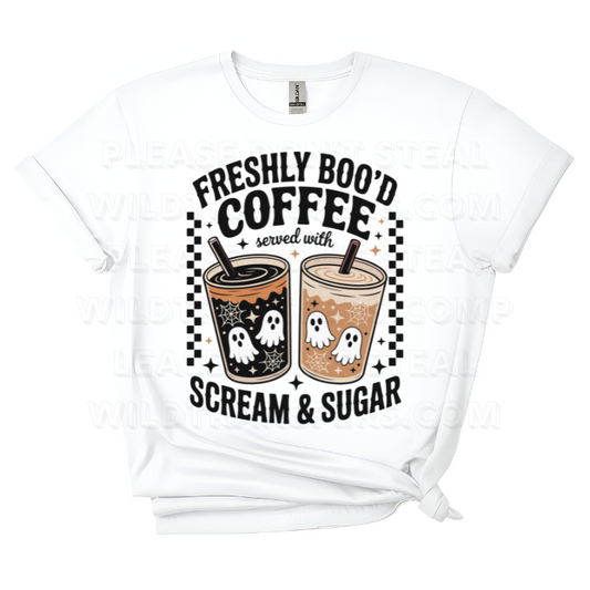 Freshly Boo'ed Coffee DTF Transfer