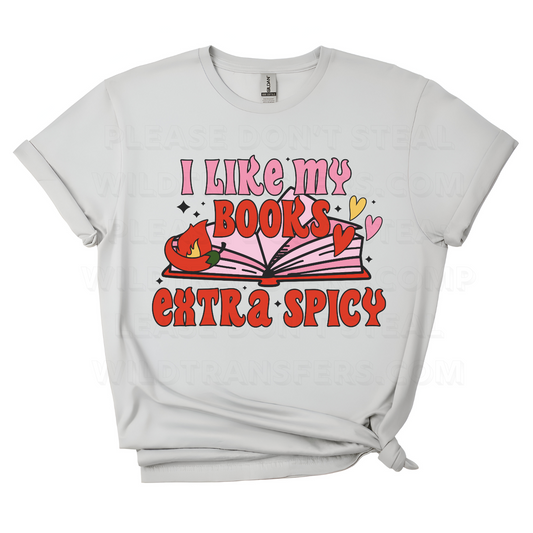 I like my Books Extra Spicy DTF Transfer