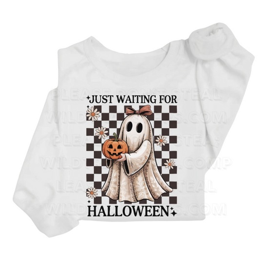 Just Waiting for Halloween DTF Transfer