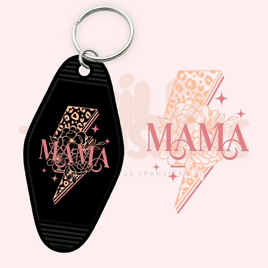 Lightning Mama UV DTF Motel Keychain Transfer