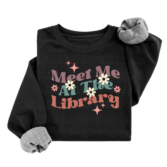 Meet Me at the Library DTF Transfer