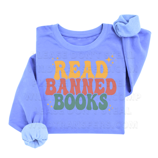 Read Banned Books DTF Transfer