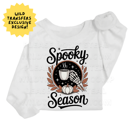 Spooky Season Coffee DTF Transfer